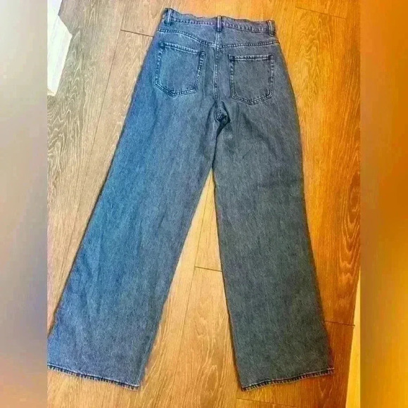 7 for All Mankind Women's Cropped Jo Wide leg flare jeans Size 26 - Picture 6 of 10